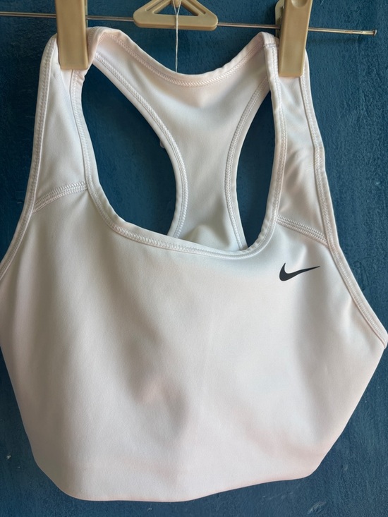 Nike Other - Nike White Racerback Sports Bra with Black Swoosh